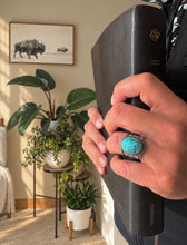 Load image into Gallery viewer, Egyptian Turquoise Ring Size 11
