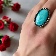 Load image into Gallery viewer, Fox Turquoise Ring size 10

