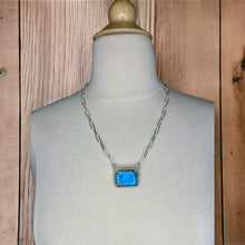Load image into Gallery viewer, Kingman Turquoise Pendant Necklace
