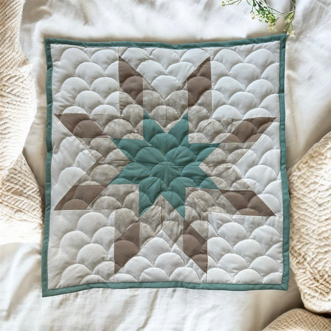 Sage Star Quilt| 20x20 Wall Art