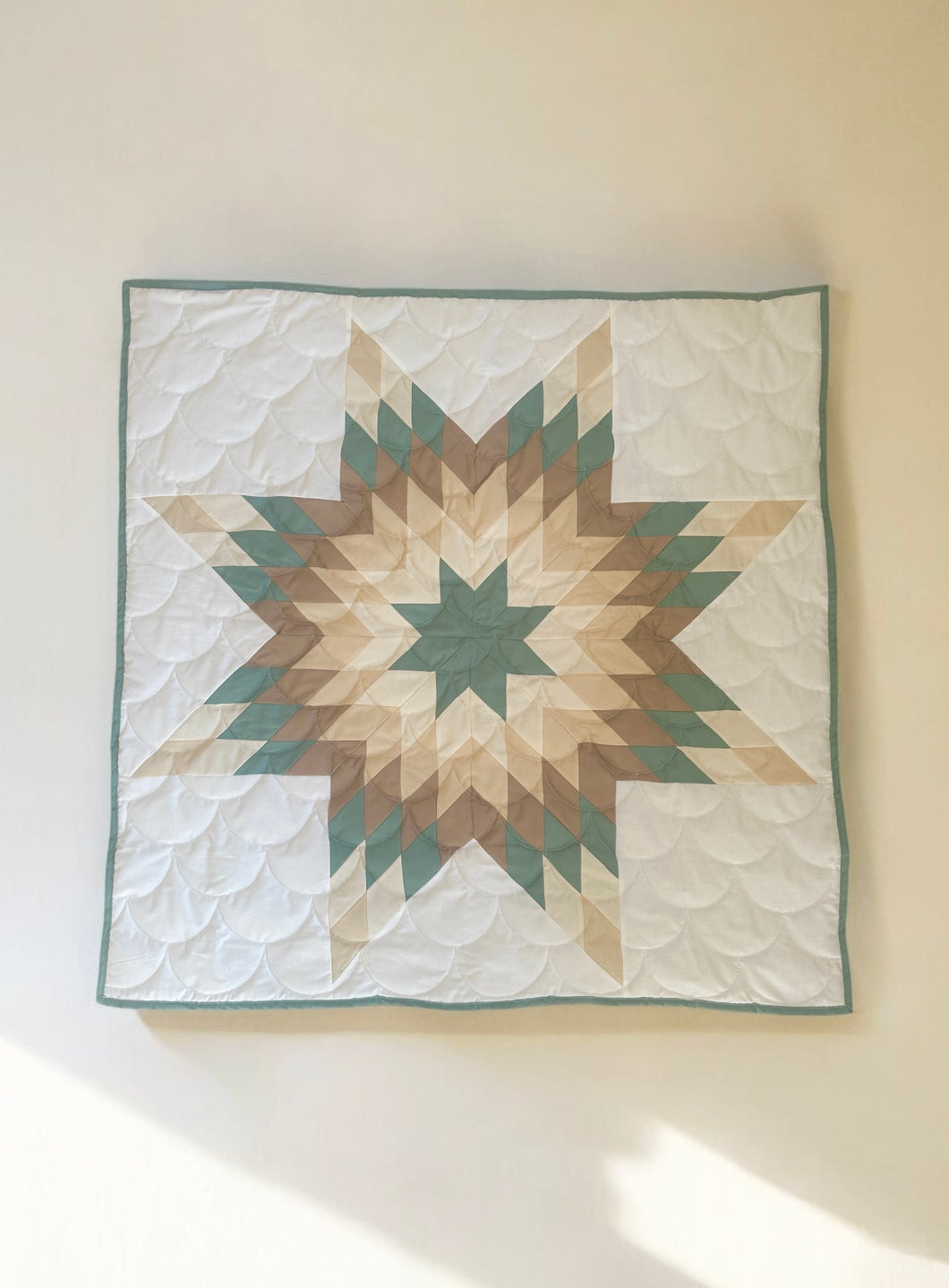 Sage Green Baby Star Quilt