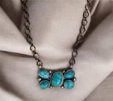 Load image into Gallery viewer, Kingman Turquoise “Butterfly” Necklace
