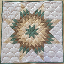 Load image into Gallery viewer, Sage Green Baby Star Quilt
