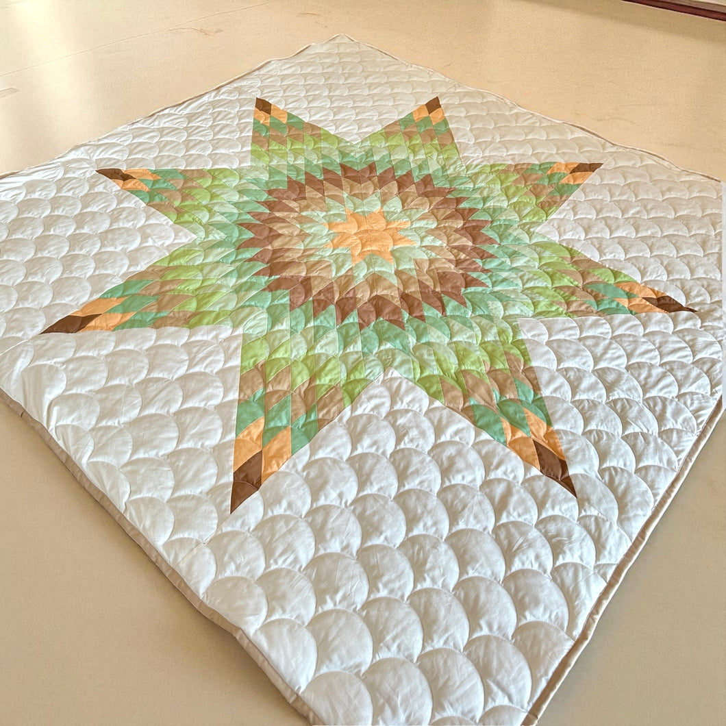 Full Size Autumn Glow Star Quilt