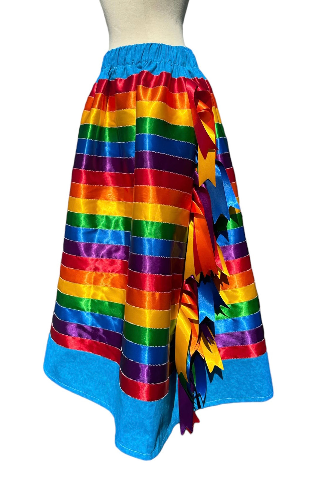 Rainbow Stacked Ribbon Skirt