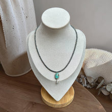 Load image into Gallery viewer, Contemporary Turquoise Squash Blossom Necklace
