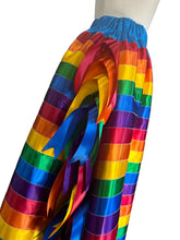 Load image into Gallery viewer, Rainbow Stacked Ribbon Skirt
