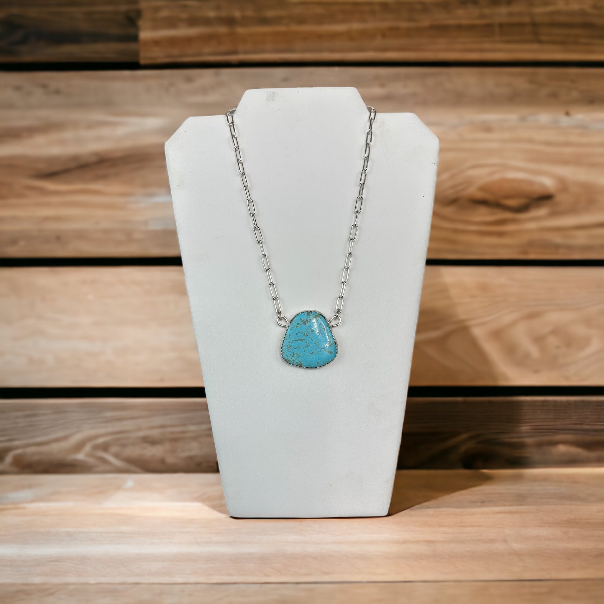 1970’s Vintage Cut Kingman Turquoise Necklace