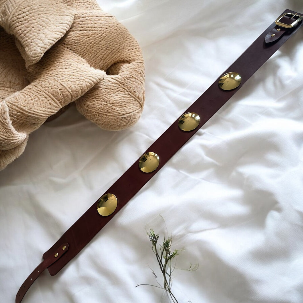 Classic Leather Concho Belt