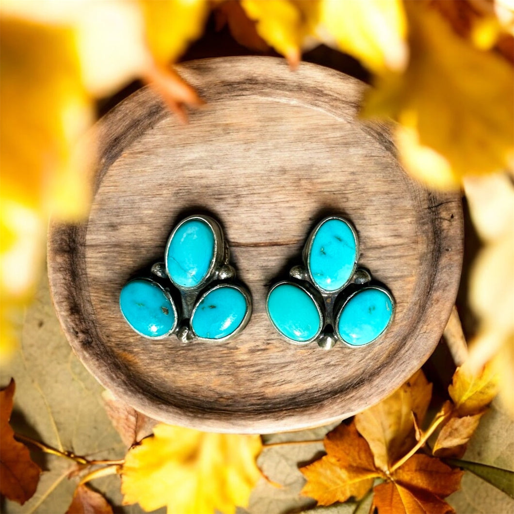 Sonoran Turquoise Cluster Earrings