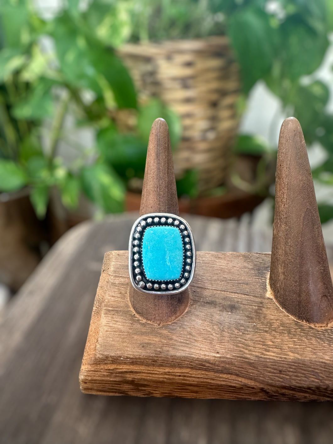 Genuine Turquoise Ring sz 9