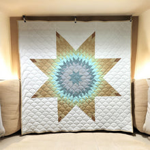Load image into Gallery viewer, Full Size “Missouri Flow” Star Quilt
