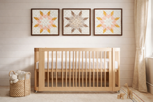 Load image into Gallery viewer, Blush Star Quilt 20” x 20” Framed Artwork
