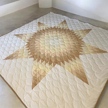 Load image into Gallery viewer, “Golden Earth” Full Size Star Quilt
