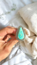 Load image into Gallery viewer, White Water Turquoise Ring sz 8
