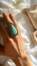 Load image into Gallery viewer, White Water Turquoise Ring sz 8
