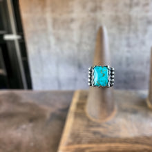 Load image into Gallery viewer, Natural Turquoise Mountain Ring sz 7
