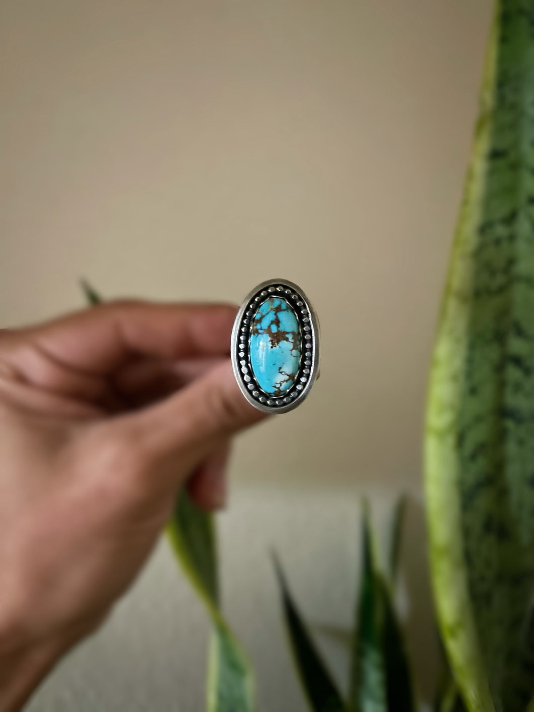 Turquoise Mountain ring size 9
