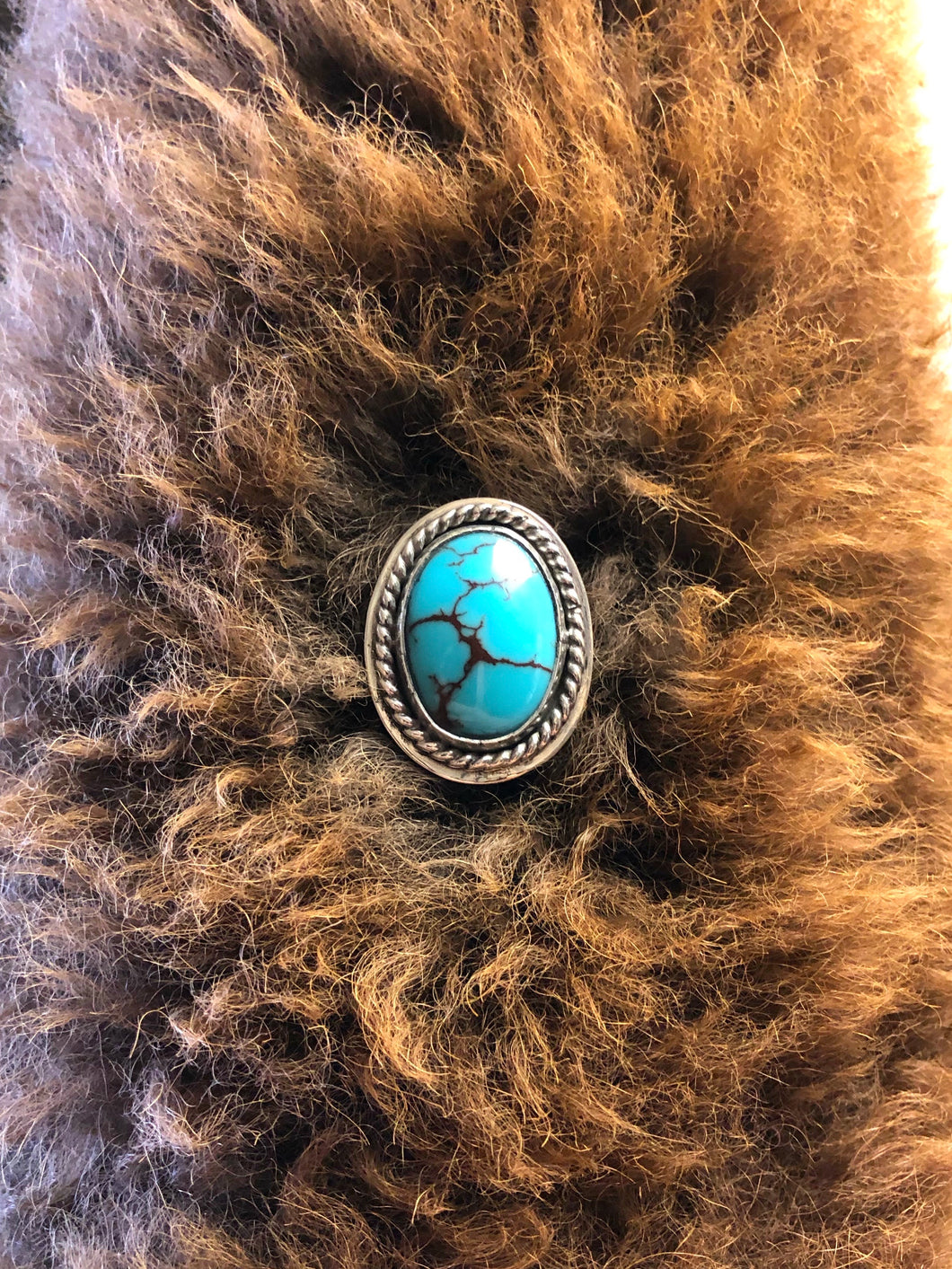 Egyptian Turquoise Ring size 8.25